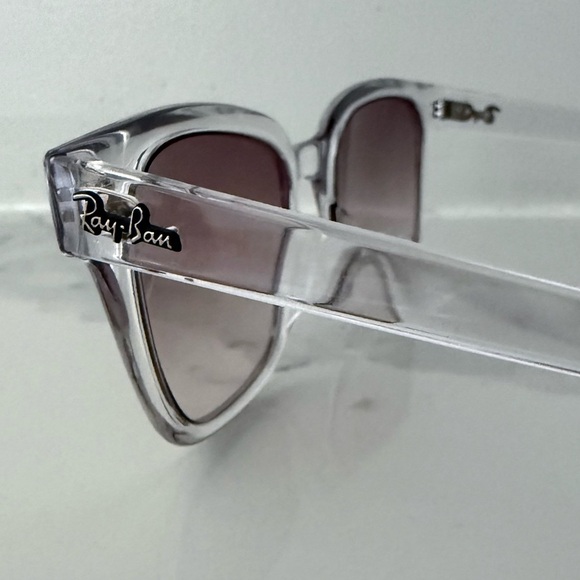 Ray-Ban Transparent Square Unisex Sunglasses Model RB4323 Gradient Lenses​ - Picture 7 of 12